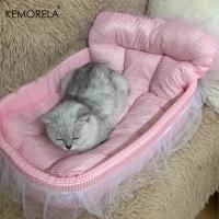 KEMORELA Silla De Tela Para Gatos Con Borde De Gaze Lavable Y Desmontable Universal Para Perros Y Gatos Todas Las Estaciones - details 5