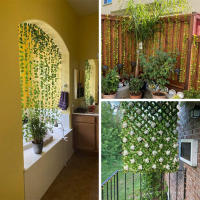 Guirnalda De Navidad Artificial De Seda Verde 210Cm Vino De Hojas Y Ramas Para Decoración De Hogar Bodas Y Baños Jardín - details 12