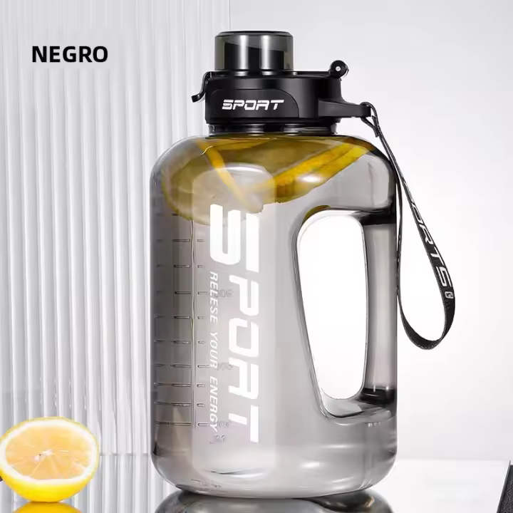 Botella De Agua Deportiva De 2 Litros Con Tapa De Pajita Para Gimnasio Y Camping Botella De Bebida Ecológica BPA Free Para Adultos - 1