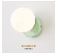 Lámpara De Pared Estilo Nórdico Crema Moderna Y Minimalista Para Pasillo Y Dormitorio Luz Colgante Creativa Francesa Roja Popular En Internet - details 9