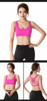 Nueva Sujetador Deportivo Para Mujer Push up Cross Back Shockproof Running Gimnasio Entrenamiento Yoga Top Corto De Fitness - details 11