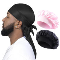 Pañuelo De Cabeza Largo Para Hombres Y Mujeres 2/3PCS Durag De Seda Tapabocas De Noche Estilo Pirata Bufanda De Sueño Unisex Bandana Turbante Hijab Multifuncional Para Todas Las Estaciones - details 13