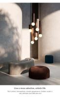 Lámpara Colgante Nórdica De Madera Decorativa Para Hogar Iluminación Interior Para Sala De Estar Dormitorio Estudio Fuente De Luz AC 90-260V - details 4