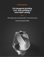 CAMPINGMOON Molino De Café Manual Para Acampar Resistentes Al Agua Plegables Sin Químicos Originales En China Acero Inoxidable - details 4