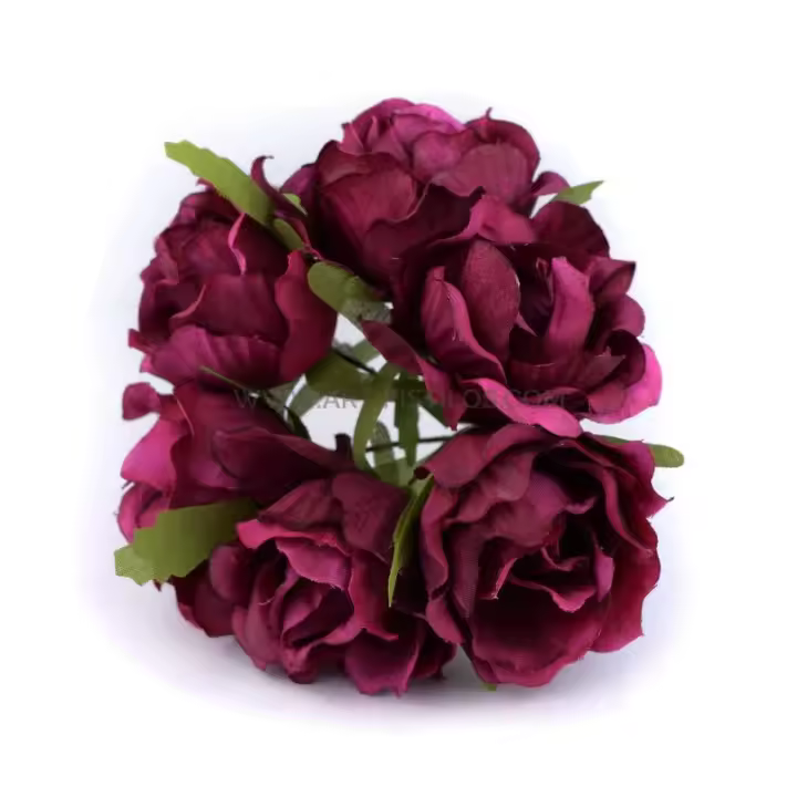 Pomo de Flores de Tela 'MALMO' con Pistilos Perlados - 6 Unidades - 1