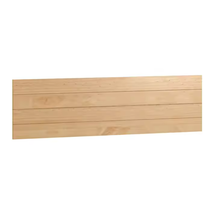 Cabezal de madera maciza color roble-Miel (Ancho 156 cm/Alto 45 cm/Fondo 3,2 cm) - 1