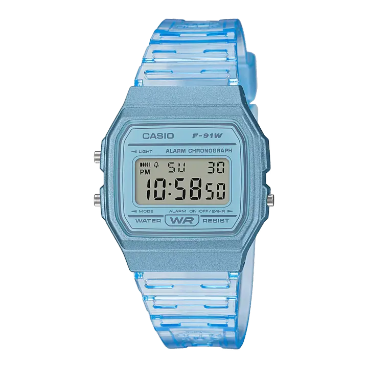 Reloj CASIO Mujer Collection F-91WS-2EF - Digital Azul - Resistente al agua - 1