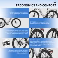 Onesport ot05 estándar de la UE para Bicicletas Eléctricas de 27,5 pulgadas 27,5 * neumáticos de 2,25 pulgadas 250W Bicicletas Eléctricas Urbanas 36V 18.2ah Bathería 25 km/h - details 7