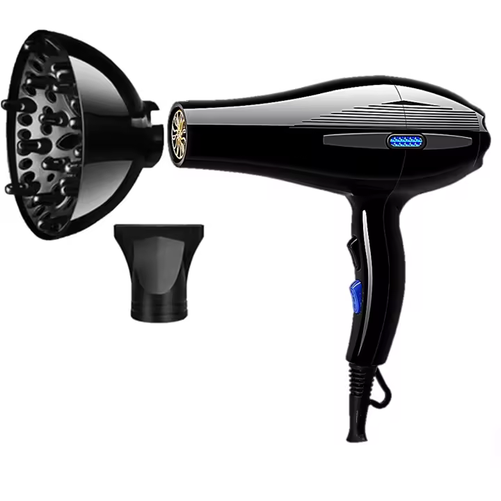 💨 Secador de Pelo 2600W – Con Difusor y Condensador de Aire, 3 Niveles de Temperatura, 2 Velocidades, Función de Aire Frío – Secado Rápido y Peinado Profesional para Rizos Definidos o Alisado Perfecto 🔥✨ - 1