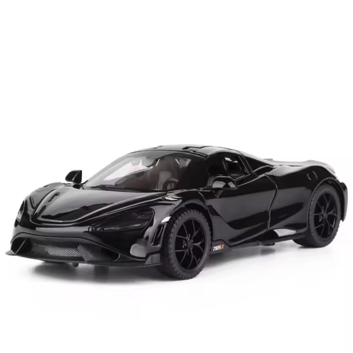 Coche Deportivo a Escala 1:32 765LT Juguete De Metal Con Luz Y Sonido Puertas Abiertas Vehículo Pull Back Regalos Para Niños - 1