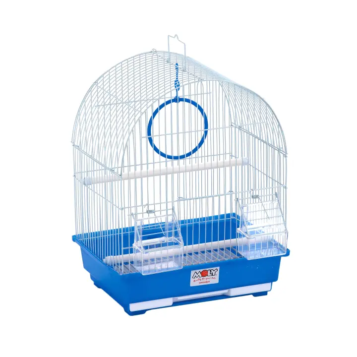 MOLY Jaula para Canarios y Periquitos 30x23x39 Cm Desmontable con Comederos y Columpio - 1