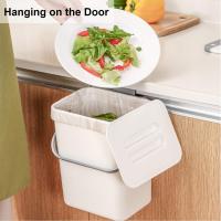 Pequeño Cenicero De Plástico Con Tapa Para Cocina Y Baño Recipiente De Basura Ecológico Montable Sobre El Fregadero Para Desperdicios Alimentarios - details 19