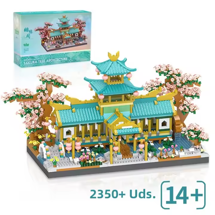 Bloques De Construcción Micro Retro Chino Paisajismo Urbanismo Venta Individual Juguete DIY Regalo Para Adolescentes Y Adultos - 1