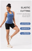Chaleco De Yoga Para Mujer Deporte Sin Mangas Camiseta De Entrenamiento Fitness Running Outdoor Chaleco Deportivo Ajustable - details 1