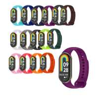 Ociodual Correa de Recambio Compatible con Xiaomi Mi Band 9 y Mi Band 8, de color Purpura, Repuesto de Silicona Suave Flexible Sport Goma Transpirable - details 2
