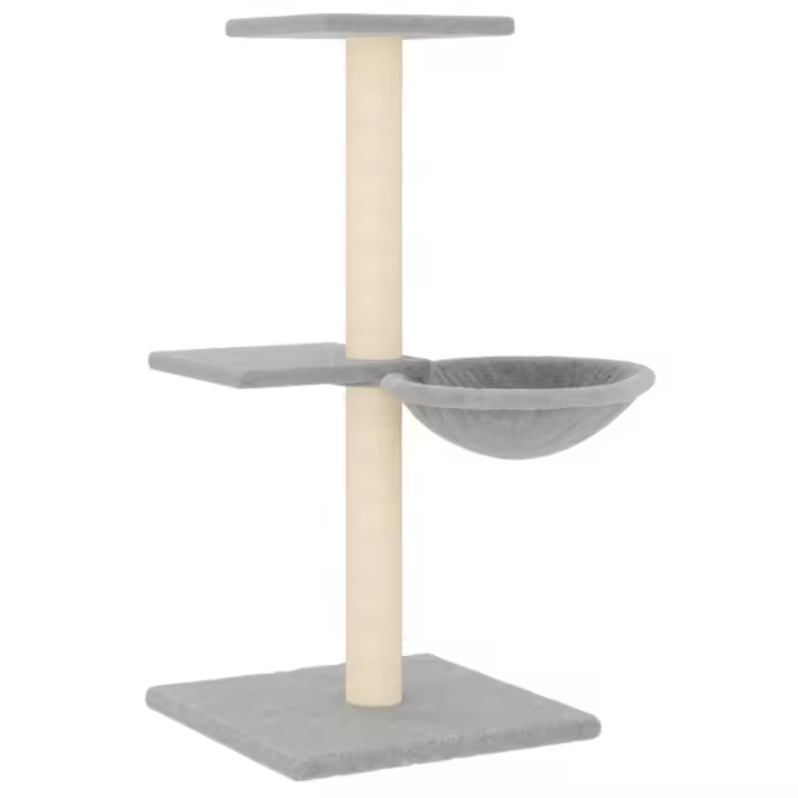 Rascador para Gatos con postes de ISAL gris Claro 72 cm - 1
