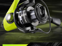 Carrete De Pesca Rooblinos MX Spinning Metal Completo Adecuado Para Aguas Dulces Y Saladas Cualquier Especie De Pescado Manija De Palanca Para Pesca En Oceano Río Lago Y Montaña - details 1
