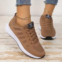 Zapatillas Casuales Para Mujer Transpirables De Malla Zapatos Deportivos Plataforma Tenis Feminino Con Cordones Suela De Goma - details 7