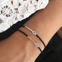 Pulsera De Concha Y Ojo Maléfico Con Semillas Miyuki Para Mujeres Y Hombres Joyería Sencilla Y Delgada Hecha a Mano Para Fiestas Aniversarios Regalos - details 0