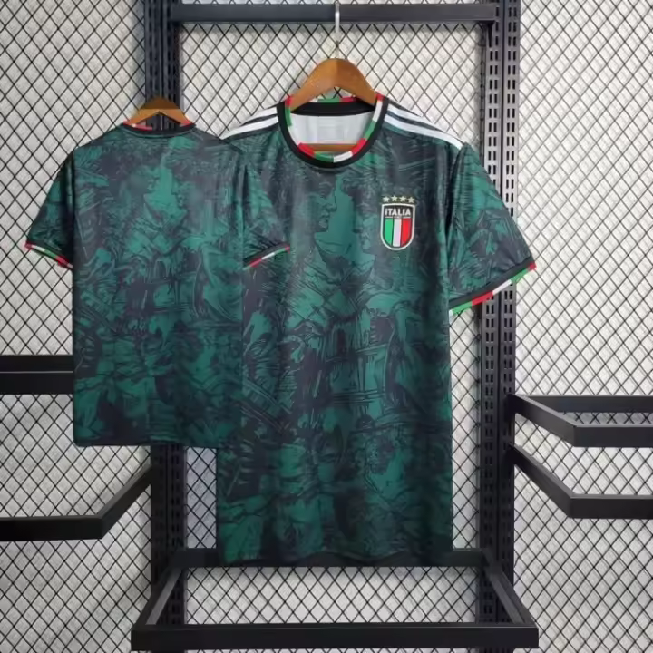 Camiseta De Fútbol De Equipo Italiano Edición Especial Para Entrenamiento Con Mangas Cortas Transpirable Y Absorbente De Sudor Uniforme De Nacional Thai - 1