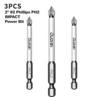 Juego De Puntas De Destornillador Impacto Phillips De Aluminio Y Acero 70mm 3/8/15 Piezas Alta Calidad Para Uso En Oficina Y Hogar Industrial - details 3
