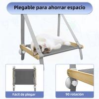 Cama Colgante Para Gato Plegable Con Ventosa En La Ventana Hamaca Aérea Para Mascotas Accesorios Comodidad Asiento De Escalada Para Gatos Y Gatitos - details 2