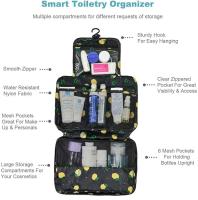 Neceser de viaje colgante, neceser de flamenco, neceser portátil para mujer, neceser de gran capacidad, perfecto para viajes y uso diario - details 4