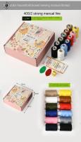 Juego De Hilo De Costura De Poliéster Sólido Para Máquina De Coser Y Manualidades 402 Colores Caja De Agujas Resistente Para Reparación De Ropa Y Patchwork - details 1