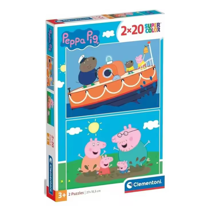 Puzzle de 20 piezas Peppa Pig Familia y Barco Peppa Pig - 1