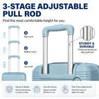 S7 STAR Conjunto de Maletas de Viaje Elegantes: Carcasa Ligera de PP, Cerradura Numérica, 4 Ruedas Giratorias 360°, Asa Telescópica de Aluminio Juego de Maletas Set Trolley Maleta Cabina,Juego de 4 Maletas Trolley Maleta,Maleta Grande 23 Kilos - details 3