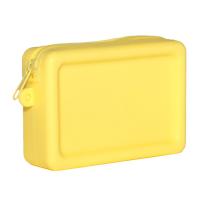 Bolso De Cosméticos Vintage De Silicona Impermeable Con Cierre De Cremallera Liso Bolso Para Auriculares Monedero Macaron Colores Para Estudiantes - details 9