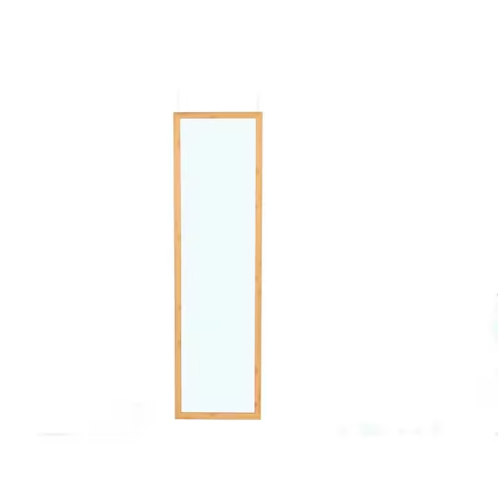 MIRAMAX-Espejo de Puerta Bambú 30x120cm,Perfecto para habitaciones pequeñas o donde el espacio es limitado, maximizando cada rincón disponible - 1
