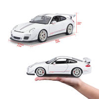 Modelo Estático Bburago 1:18 Porsche 911 GT3 RS 4.0 356B Coche De Lujo De Aleación Diecast Regalo De Colección De Vehículos - details 1