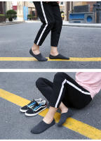 5 Pares De Calcetines Cortos Transpirables Para Mujer Y Hombre Color Sólido Anti-derrapantes De Algodón Cómodo Para Verano - details 10