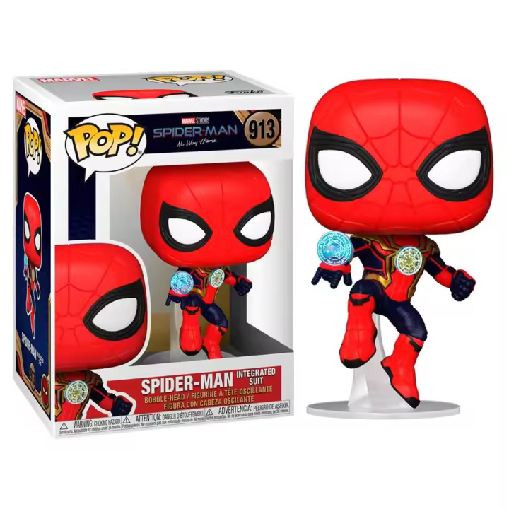 Figura Pop Marvel Spiderman No Way Home Spiderman Integrated-Figura de Vinilo Coleccionable - Idea de Regalo- Mercancia Oficial - Juguetes para Niños y Adultos - Movies Fans - Muñeco para Coleccionistas y Exposición - 1