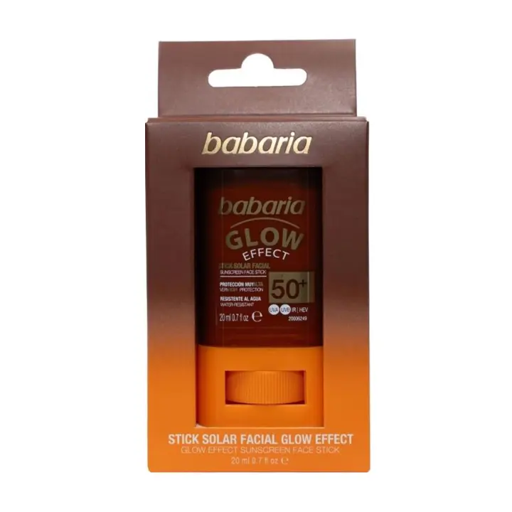 BABARIA GLOW EFFECT STICK SOLAR FACIAL SPF50+ 20ML - 1