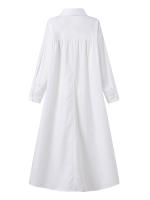 Vestido Largo De Leopardo ZANZEA Para Mujer Otoño Elegante Casual Manga Larga Cuello En V a Line Suave Trabajo Vestido De Fiesta - details 14
