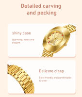 Reloj De Pulsera De Moda Para Mujeres Y Hombres Marca Japonesa Casual Reloj De Cuarzo Impermeable Acero Inoxidable Dorado - details 6