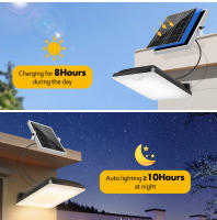 Luces Solares Exteriores Con Batería De 6000mAh Y Luz De 1200LM Seguridad Con Control Remoto IP65 Impermeable 4 Modos Luz Solar De Movimiento - details 1