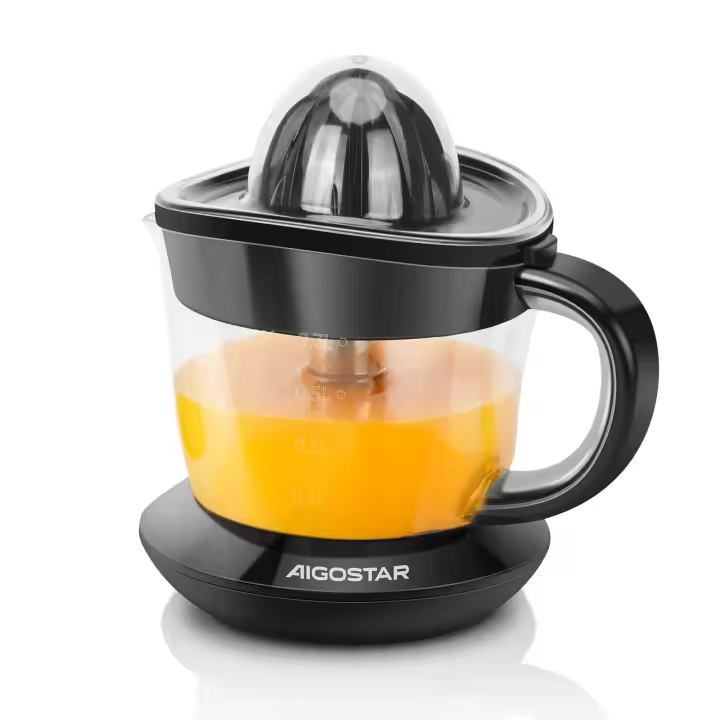 AIGOSTAR Exprimidor de Naranjas Electrico (40W,0.7ml),Doble Sentido de Giro, Doble Cono, Cubierta Antipolvo. - 1