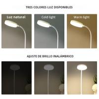 Lámpara De Mesa LED Recargable Por USB Con 3 Niveles De Iluminación Ajustable Portátil Luz Nocturna Táctil Protección Ocular Para Dormitorio Lámpara De Noche De Mesa - details 0