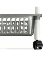 STARLEY-Carrito verdulero Modelo PLFT de plástico con 4 Niveles y Ruedas, cestas apilables portaobjetos, Frutas, Verduras, Cocina, baño (85 x 40 x 30cm) - details 6