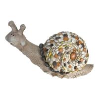 CAPRILO REGALOS & DECORACIÓN Figura Decorativa de Magnesia "Caracol Multicolor". Adornos y Esculturas. Animales. Regalos Originales. Decoración Hogar. 41 x 18 x 27 cm. - details 0