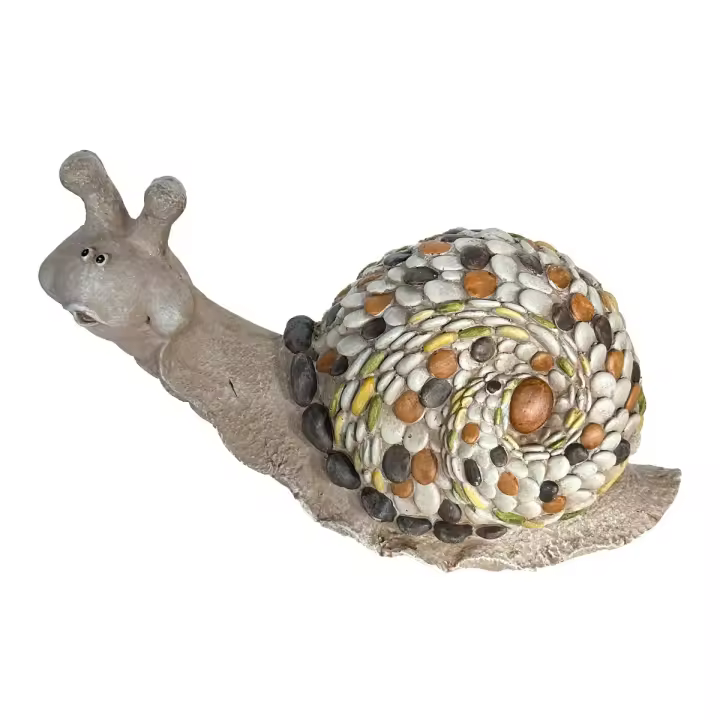 CAPRILO REGALOS & DECORACIÓN Figura Decorativa de Magnesia "Caracol Multicolor". Adornos y Esculturas. Animales. Regalos Originales. Decoración Hogar. 41 x 18 x 27 cm. - 1