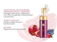 Atashi Antioxidante - Espuma Limpiadora Regenerante Purificante | Limpia, Energiza, Tonifica Y Afina | Limpiador Facial con Ácido Glicólico y Aguas Frutales Bio | Piel Sensible 150 ml - details 2
