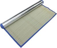 UD - Esterilla de playa de paja natural con aislamiento de aluminio – Alfombrilla ligera y plegable - Ideal para playa,camping,fiesta,piscina - details 1