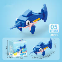 Bloques De Construcción De Animales Del Mundo Insecto Scorpion Mantis Hormiga Araña Pájaro Marino Regalo Para Niños Adornos De Escritorio Bloques Pequeños Compatible Con Lego ABS Sin Batería - details 37