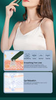 Instrumento de belleza para ojos, instrumento de introducción de instrumentos de belleza para ojos, masajeador de ojos con microcorriente, lápiz para ojos de belleza para levantamiento en el hogar, verde oscuro para la cara - details 2