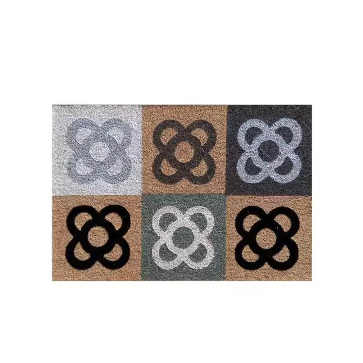 DAMDAM GO Felpudo Fibra de Coco 70x40cm Antideslizantes - Alfombras Originales para la Entrada a Casa, Pasillos, Puertas de Exterior - Panot - 1