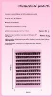 Kit de pestañas postizas de racimos: Juego de extensiones de pestañas de volumen ultra denso con aplicación de calor segmentada. - details 32